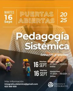 Puertas abiertas Septiembre en Pedagogía Sistémica